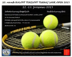 10. ročník HALOVÝ TENISOVÝ TURNAJ SANK OPEN 2015